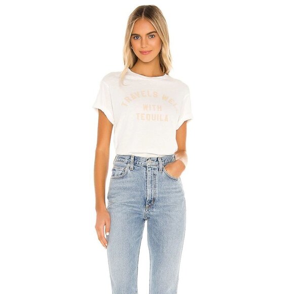 Wildfox Con Tequila Baby Graphic Print Jersey Tee New Small - Picture 4 of 12
